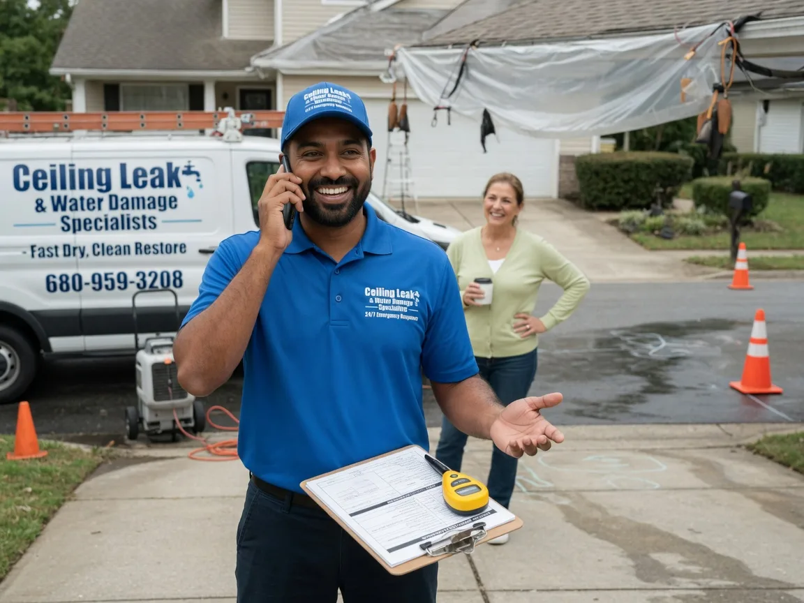 Ceiling Leak Cleanup Park Hall, MD FAQs